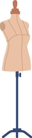 Atelier workshop mannequin vector illustrationのイラスト素材