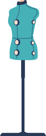 Sewing fashion dummy vector illustrationのイラスト素材