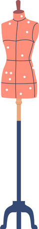 Tailoring mannequin model vector illustrationのイラスト素材