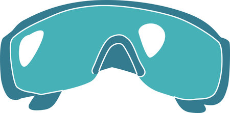 Protective goggles eyewear vector illustrationのイラスト素材
