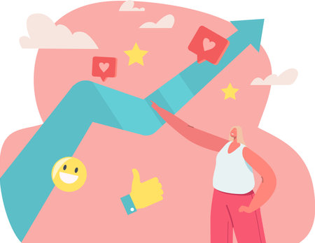 Attracting feedback from client vector illustrationのイラスト素材
