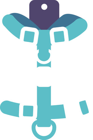 Pet harness collar vector illustrationのイラスト素材