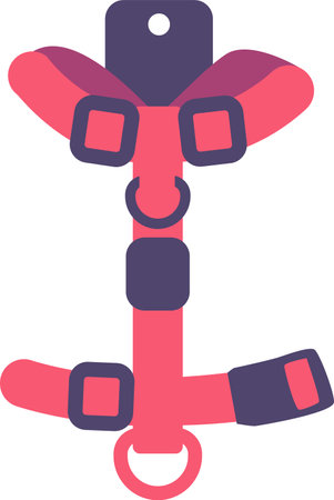 Comfortable pet harness vector illustrationのイラスト素材
