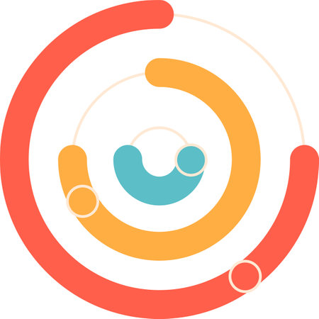 Pie chart infographic vector illustrationのイラスト素材
