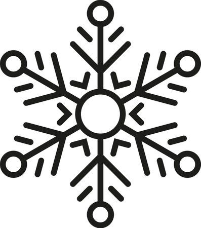 Snowflake silhouette design vector illustrationのイラスト素材