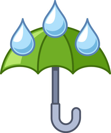 Rainy weather forecasting symbol vector illustrationのイラスト素材