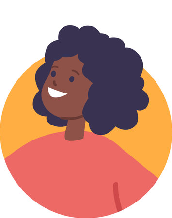 Girl child with curly hair