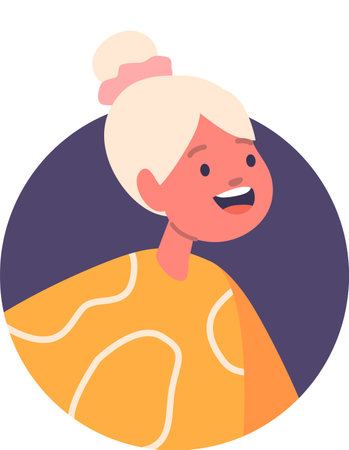 Girl with surprise on faceのイラスト素材