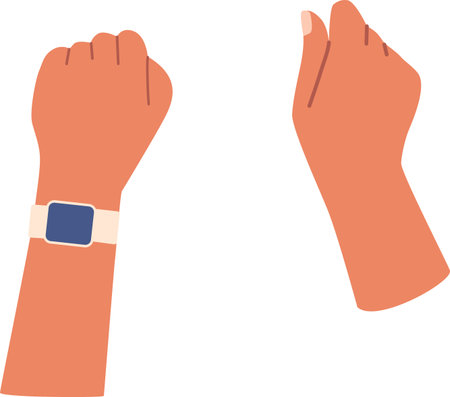 Man hands crafting gesture vector illustrationのイラスト素材