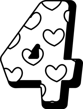Four font childish design vector illustrationのイラスト素材