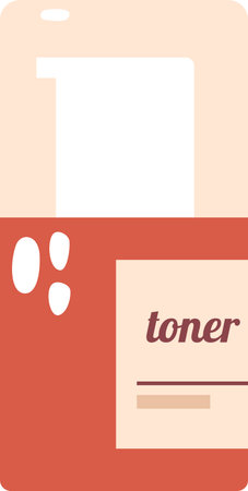 Skin toner makeup cosmetics vector illustrationのイラスト素材