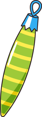 Christmas icicle hanging toy vector illustrationのイラスト素材