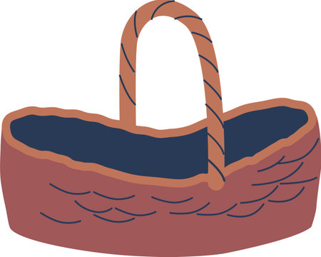Picnic product basket vector illustrationのイラスト素材