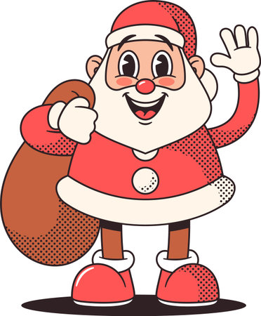 Santa Clause fantasy character vector illustrationのイラスト素材