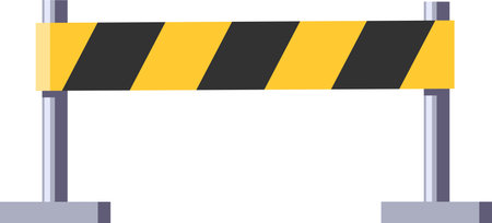 Safety road barrier vector illustrationのイラスト素材