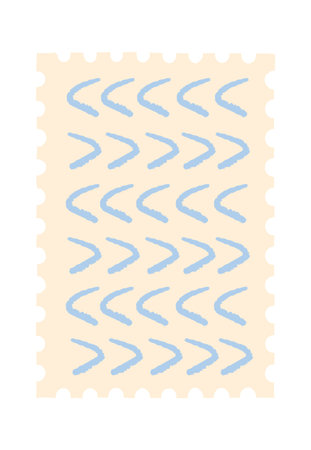 Vintage Postage Stamp Doodle
