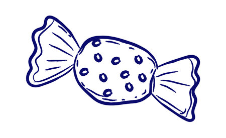 Candy Wrapped Doodle Sketchのイラスト素材