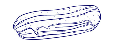 Eclair Hand Drawn Sketchのイラスト素材