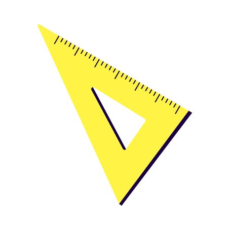 Ruler on white background. Vector illustration in trendy flat style. ESP 10.のイラスト素材