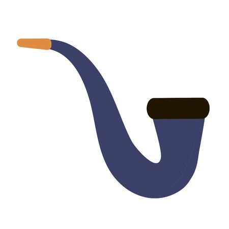 Smoking pipe. Vector Illustration. ESP 10.のイラスト素材