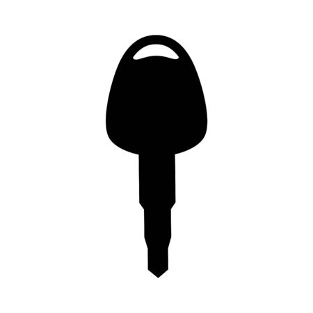 Car key icon on white background. Vector illustration in trendy flat style. Isolated design element. ESP 10.のイラスト素材