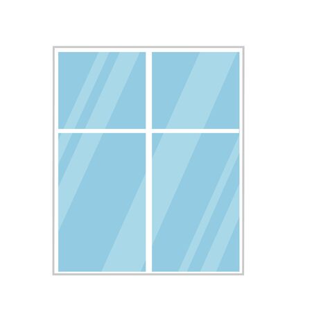 Window on white background. Vector illustration.のイラスト素材