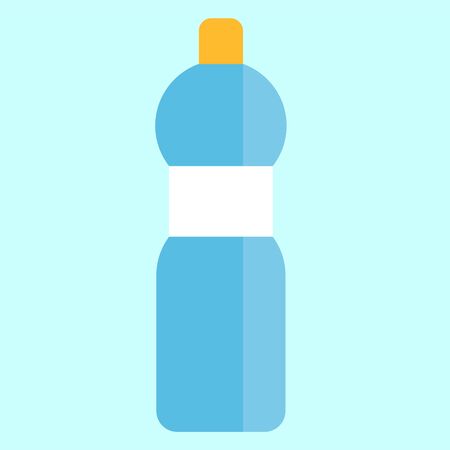 Bottle of water icon in trendy flat style. Vector illustration.のイラスト素材
