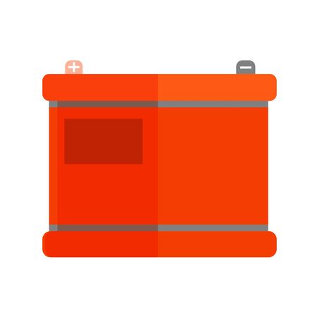 Car battery icon in trendy flat style. Vector illustration.のイラスト素材