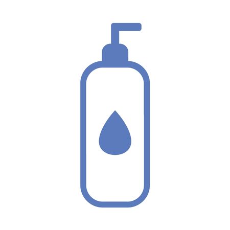 Liquid soap bottle icon in trendy flat style. Vector illustration.のイラスト素材
