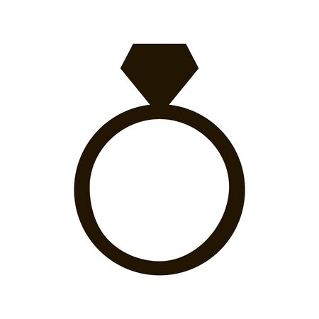 Wedding ring icon in trendy flat style. Vector illustration.のイラスト素材