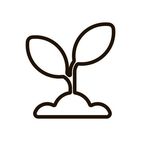 Sprout icon on white background. EPS 10.のイラスト素材