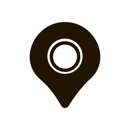 Location icon on white background. Vector illustration EPS 10.のイラスト素材