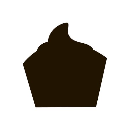 Cake icon in trendy flat style isolated.のイラスト素材