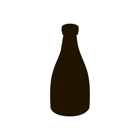 Bottle icon in trendy flat style isolated.のイラスト素材