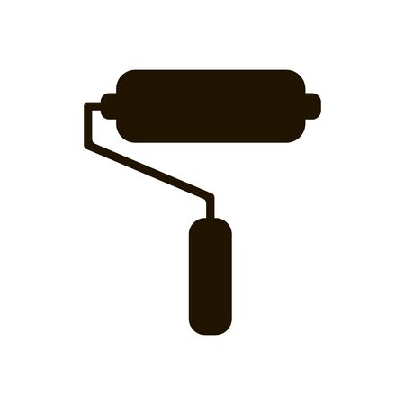 Wall paint roller icon in trendy flat style isolated. Illustrationのイラスト素材
