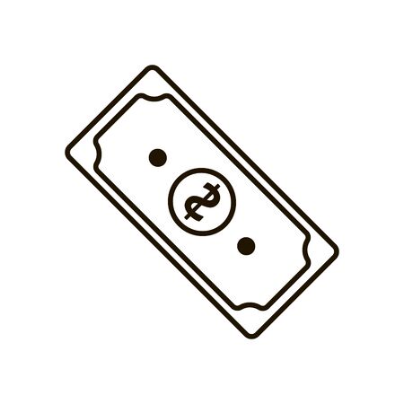Paper bill icon in trendy flat style isolated on white backgroundのイラスト素材