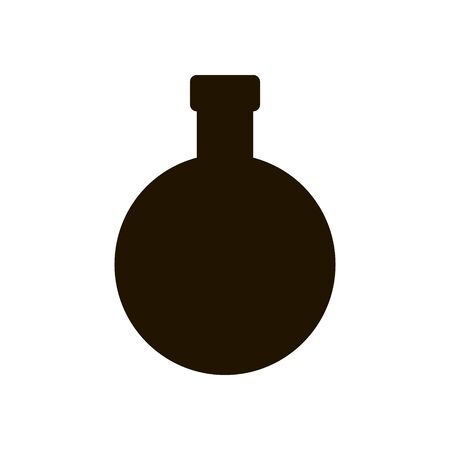 Test flask icon in trendy flat style isolated. Illustrationのイラスト素材