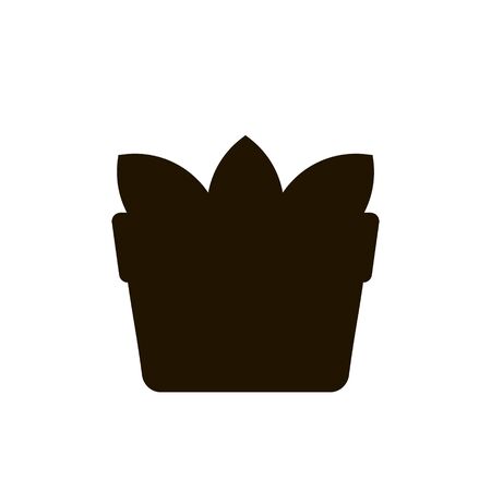 Indoor flower icon in trendy flat style isolated. Illustration eps 10.のイラスト素材