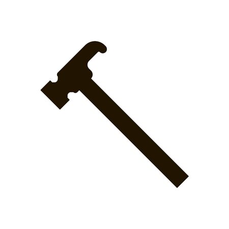 Hammer Icon on white background. Trendy flat style for graphic design, web-site.のイラスト素材