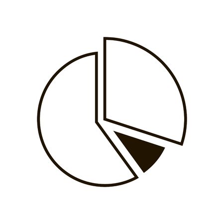 Growth chart Icon on white background. Trendy flat style for graphic design, web-site.のイラスト素材