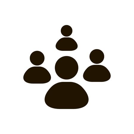 Group of people icon in trendy flat style isolated. Eps 10.のイラスト素材