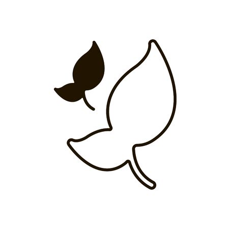 Tree leaves icon in trendy flat style isolated on white background. Eps 10.のイラスト素材