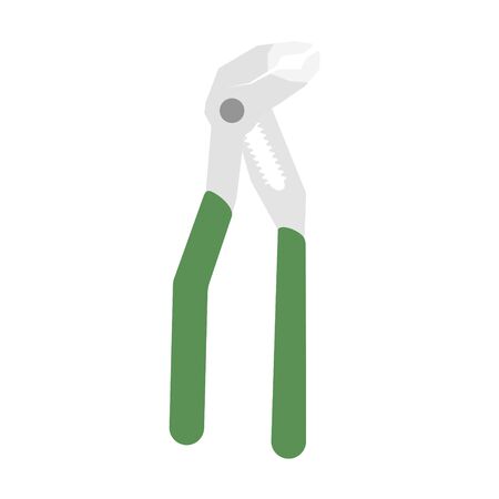 Adjustable wrench glyph on white background.のイラスト素材