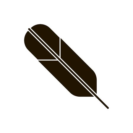 Feather for writing icon in trendy flat style isolated. Illustration eps 10.のイラスト素材