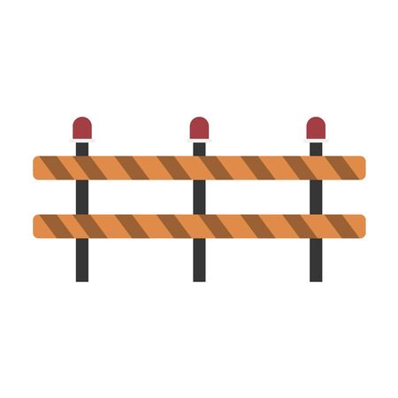 Road repair. Under construction sign on white background.のイラスト素材