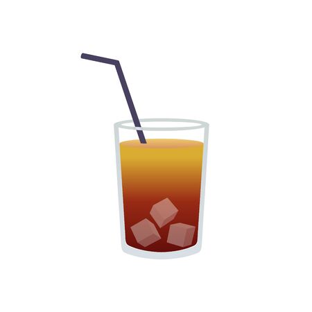 Cocktail summer party on white background.のイラスト素材