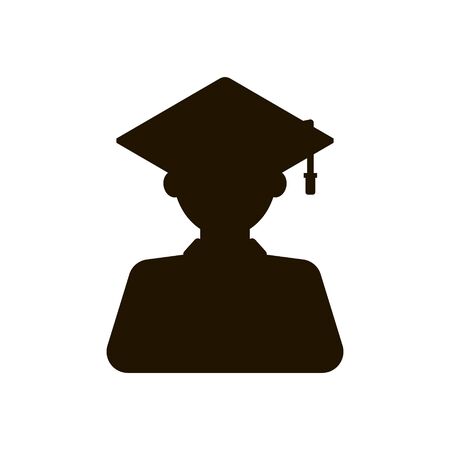 Student icon on white background. EPS 10. Vector illustration.のイラスト素材