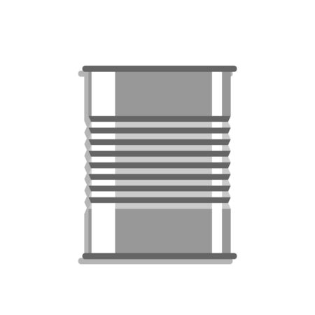 Simple grey barel isolated on white background. Vector illustration. EPS 10 のイラスト素材