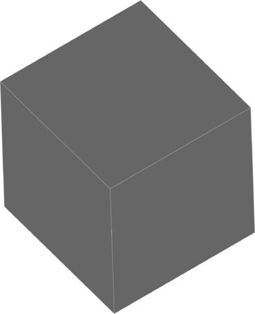 Dark grey vector cube. Vector stock illustration with white backgroundのイラスト素材