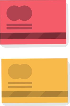 Simple design of credit cardsのイラスト素材